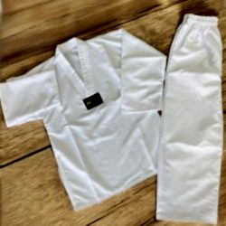 Senson Fighter Beyaz Yaka Taekwondo Elbisesi