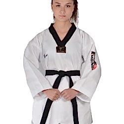 HAŞADO Fitilli Siyah Yaka Taekwondo Elbisesi