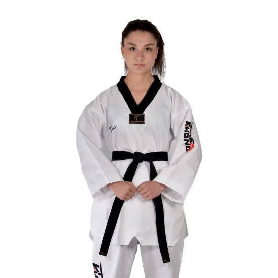 HAŞADO Fitilli Siyah Yaka Taekwondo Elbisesi